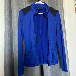 Royal Blue zip athletic jacket